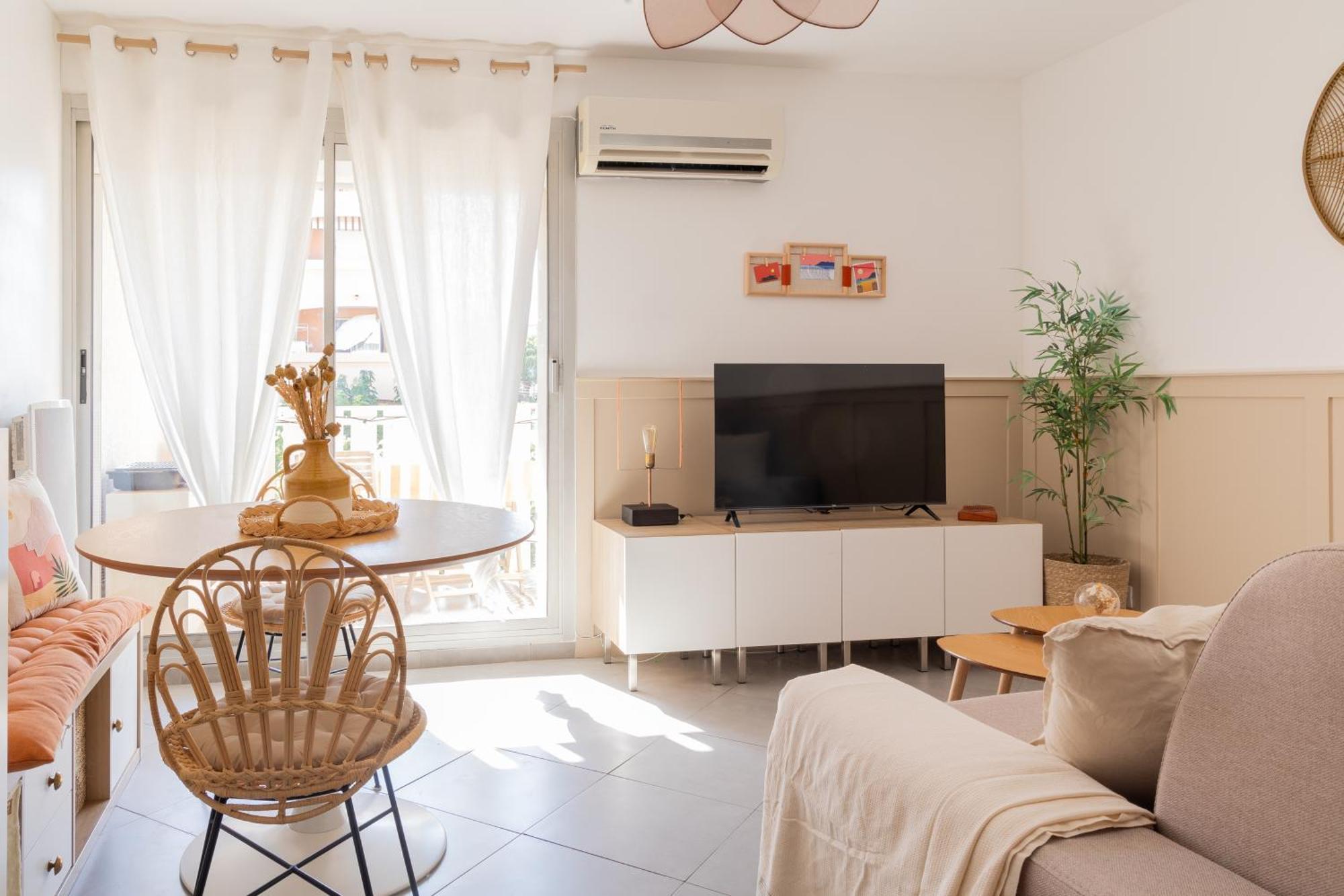 Appart Cosy, Piscine, Clim, Parking Prive - Proche Plage - Arrivee Autonome - Lit Queen Size Ла-Сейн-сюр-Мер Екстер'єр фото